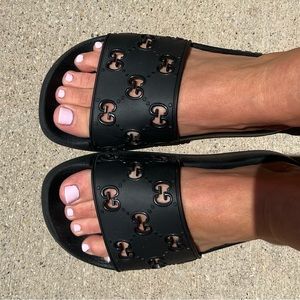 Gucci Black Slides